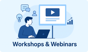 Workshops, Webinars & Events